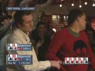 Poker EPT 2 Copenhagen Andersen vs Skjervold III