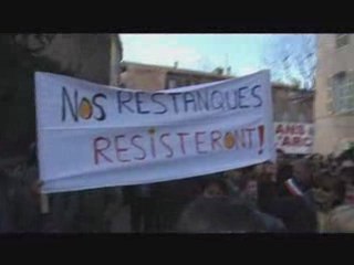 Manif "Non LGV PACA" Saint-Maximin 14 février 2009