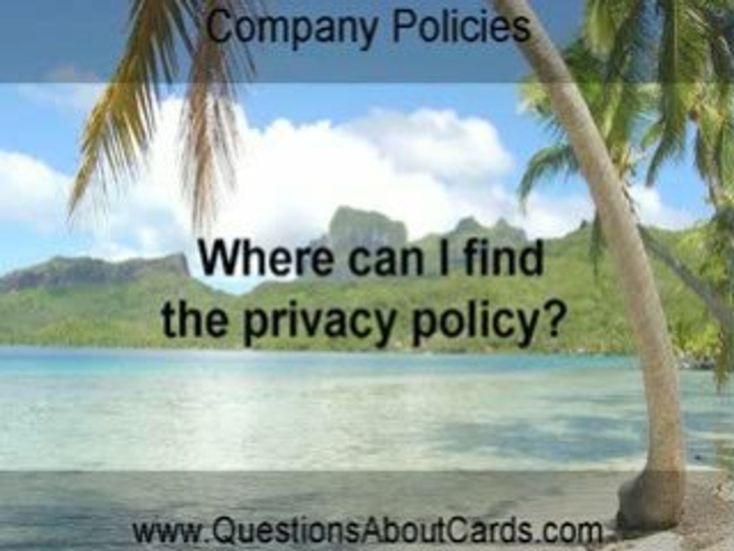 ⁣FAQ - Policies