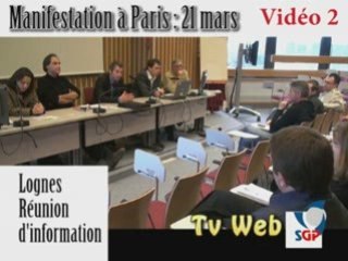 Video 2 Reunion d'information à Lognes (19,59)