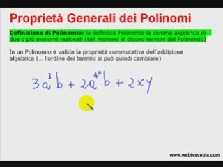 Matematica: Esercizi sulle Proprietà Generali dei Polinomi