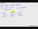 Matematica: Esercizi Divisione Polinomio per un Monomio
