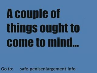 Safe Penis Enlargement