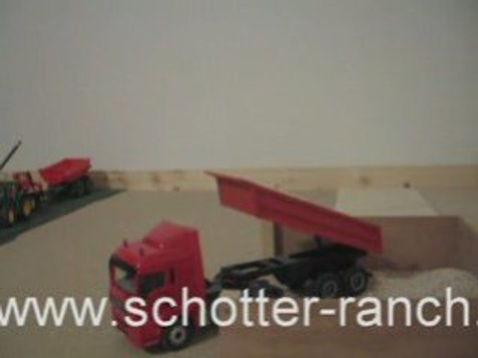 Siku man mit trailer - kipper, auflieger, anhänger