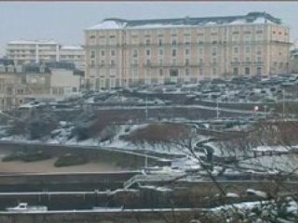 Biarritz sous la neige