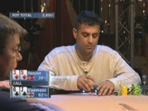 Poker EPT 2 Copenhagen Vaswani vs Junior