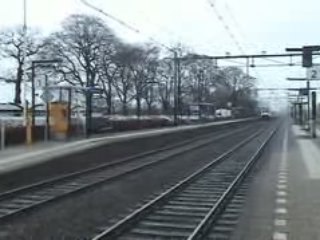 Gloed nieuw SLT treinstel van de NS,Eerste rit