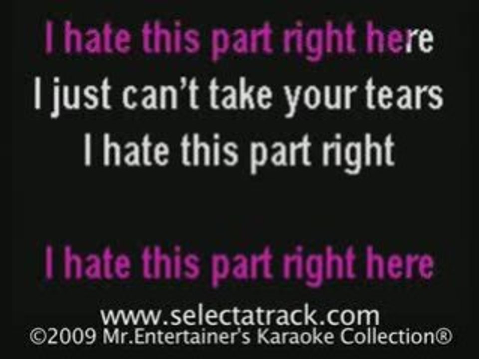 Karaoke I Hate This Part Pussycat