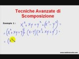 Matematica: Esercizi su Tecniche Avanzate di Scomposizione