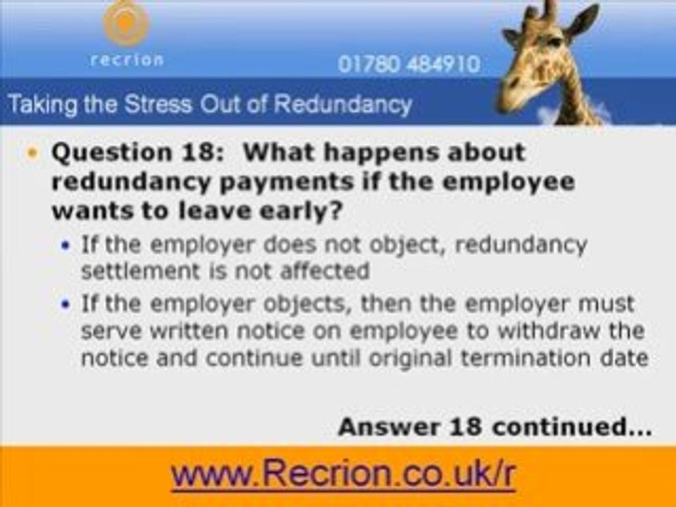 Statutory Redundancy Procedure - Get Free Video Series Now!