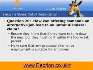 Voluntary Redundancy Procedures - Get Free Video Series Now!