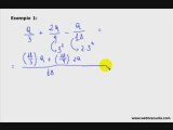 Matematica: Esercizi Addizione Frazioni Algebriche