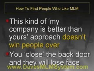 How To Find People Who Like MLM