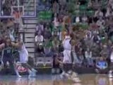 NBA Deron Williams gets the steal and dishes it to C.J. Mile