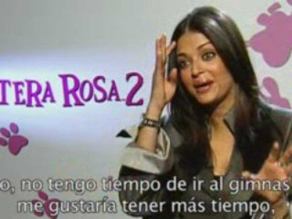 La Pantera Rosa 2  Entrevista a Aishwarya Rai en Madrid