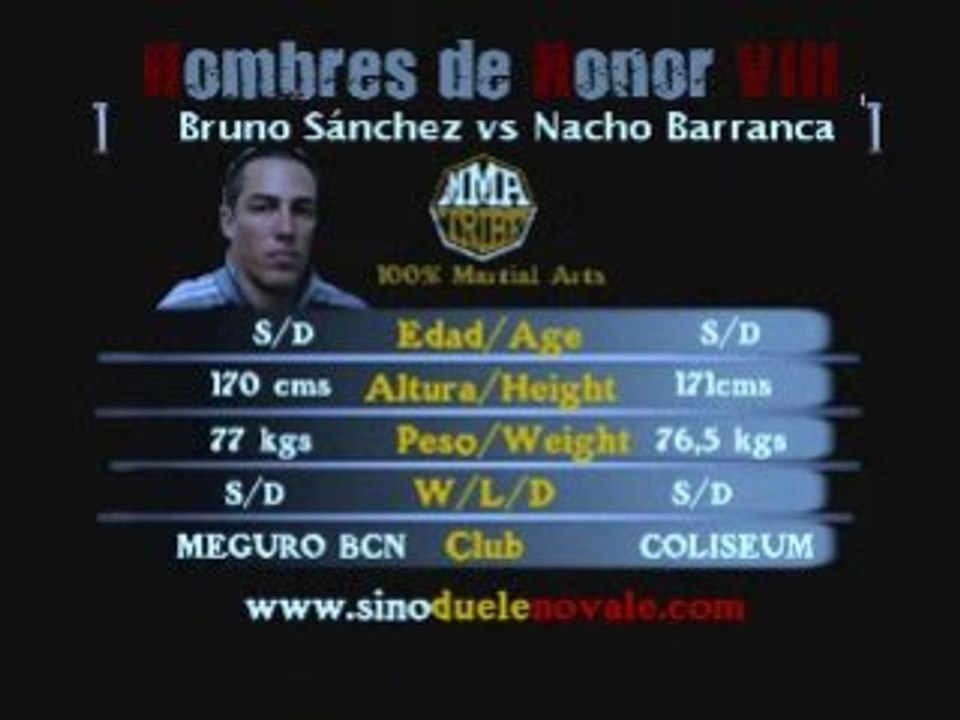 Hombres de Honor VIII - Bruno Sánchez vs Nacho Barranca