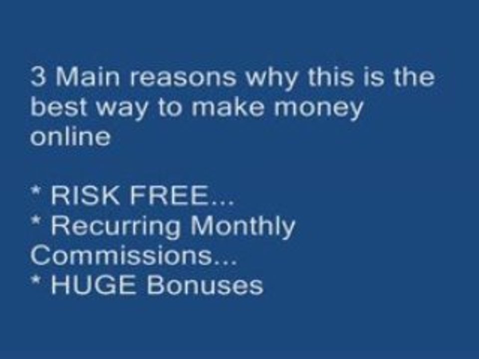 make money online best affiliate program free work from home