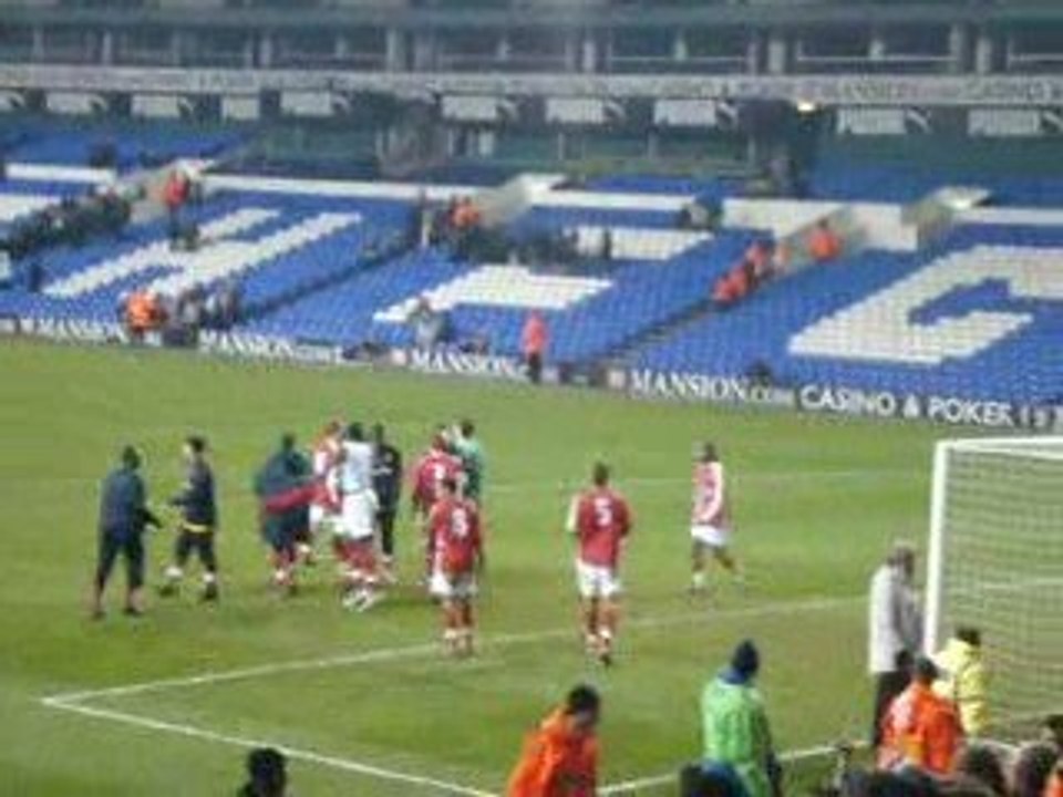Tottenham-Arsenal:(FA Youth Cup) Post match Celebration