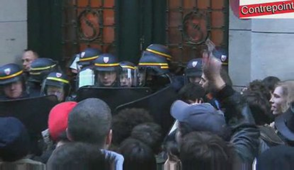 Blocage de la sorbonne 4 mars 2009