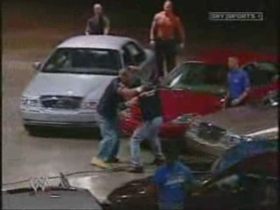 Eddie Guerrero Vs John Cena (Parking Lot Brawl)(1)