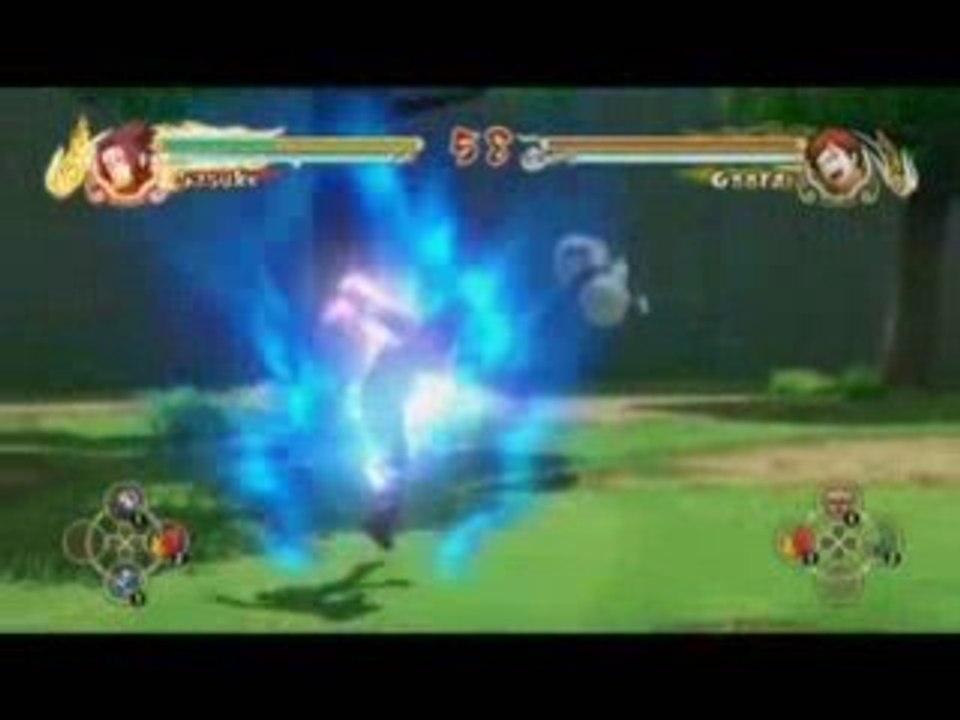 Naruto ultimate ninja storm-Examin chuunin sasuke VS gaara