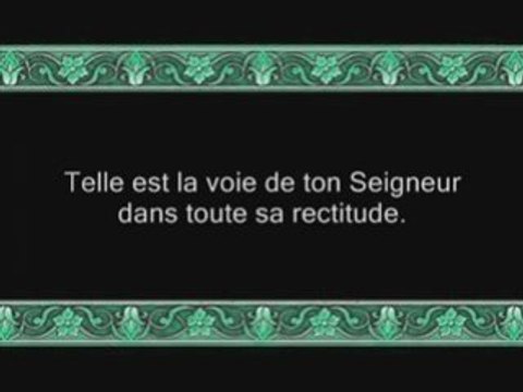 Sourate 6 Al-An'am ( LES BESTIAUX ) Versets 111 à 140