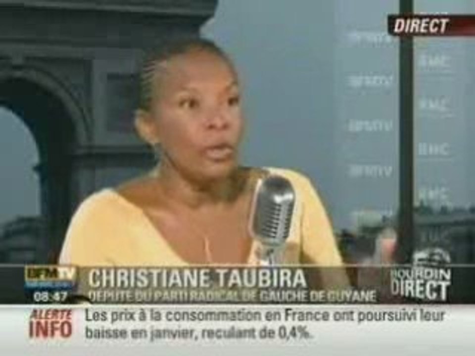 Interview Taubira 20-02-2009 BFMTV