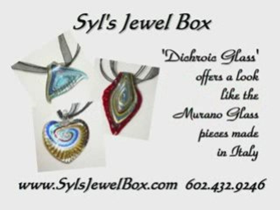 Fused Dichroic Glass Jewelry Pendants Cabochons Beads