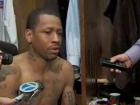 NBA Allen Iverson talks about his late shot attempt in Thurs