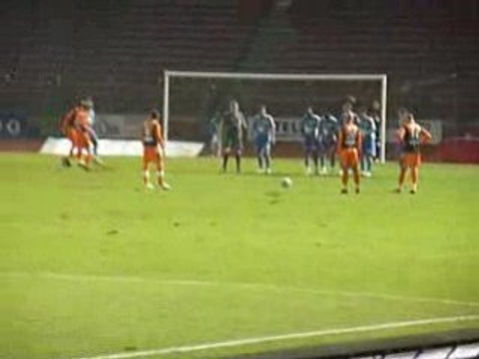 Créteil - Laval, coup-franc, Fabien Raddas