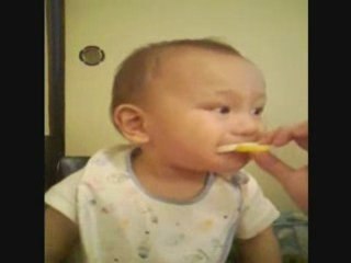 おもしろ動画-レモン初体験-