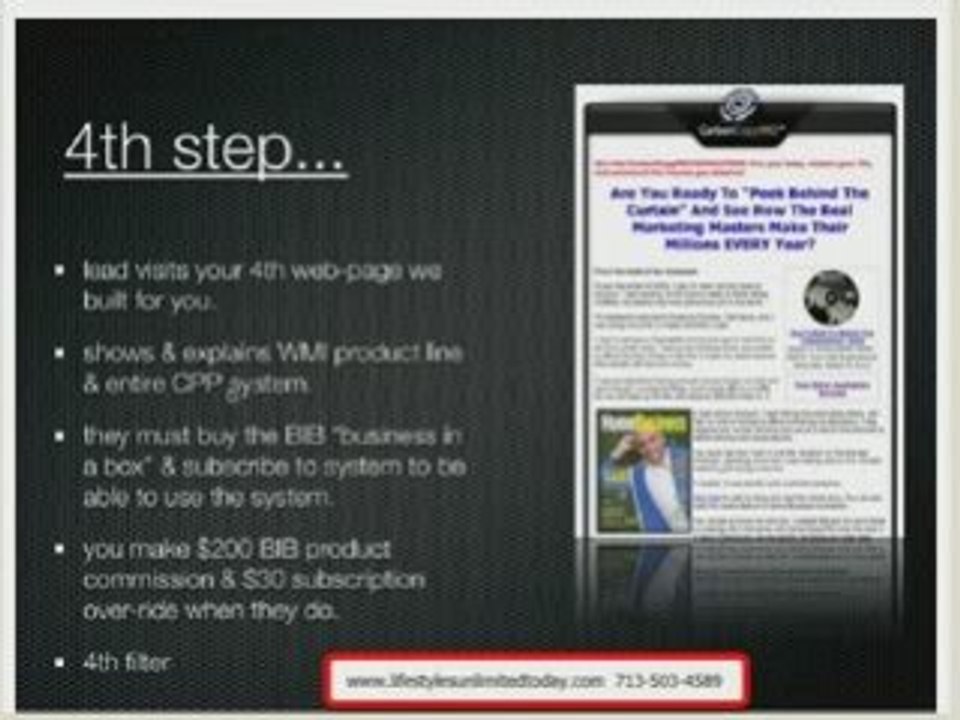 CCPro  FAQ 7- Fourth Step (other income streams)