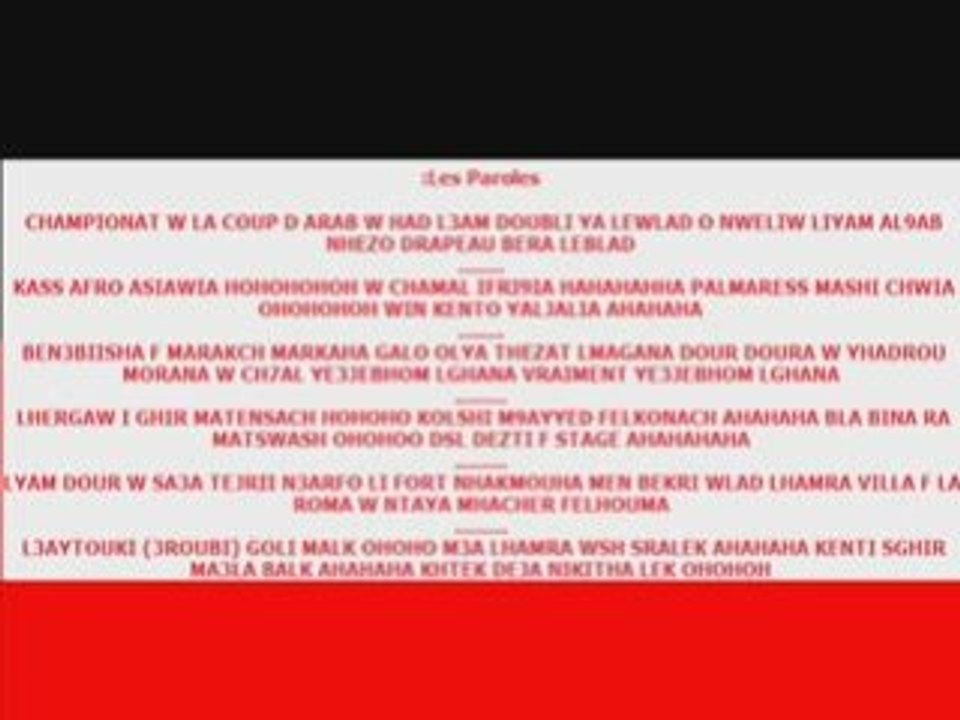 new chants winners2009 (Coupe d'arab ou chanpionnat)