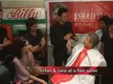Irrfan Khan and Lara Dutta turn barbers to promote Billu