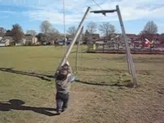 je me prepare pour l'accrobranche...