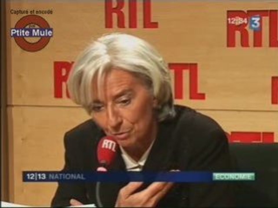 C. Lagarde est pessimiste pour 2009