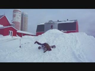 Snowscoot spinejump session