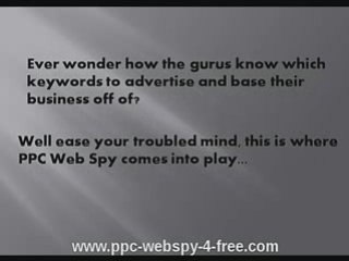 Who Else Wants "PPC WEBSPY" FREE!!!