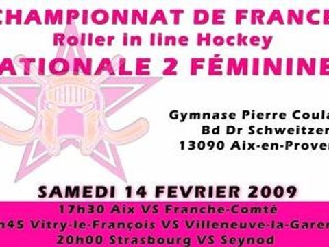 Roller hockey féminin : N2 Aix vs Franche-Comté
