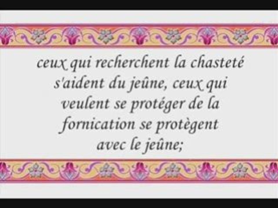 Restez chastes fréres et soeurs