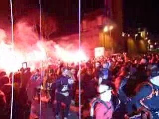 Départ de la Piste des Seigneurs, le 21 février 2009 à Rodez