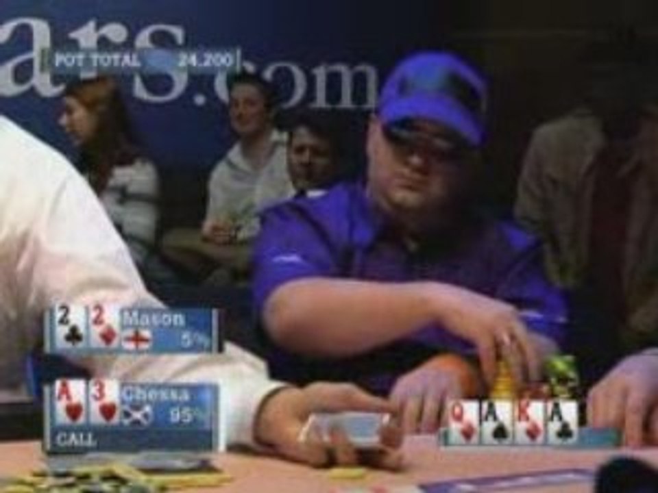 Poker EPT 2 Monte Carlo Chessa wins big pot vs Mason