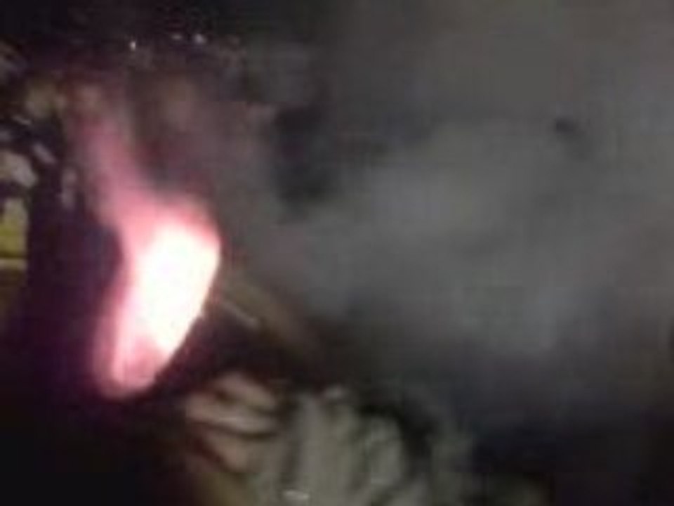 burn moto avec un gros pot