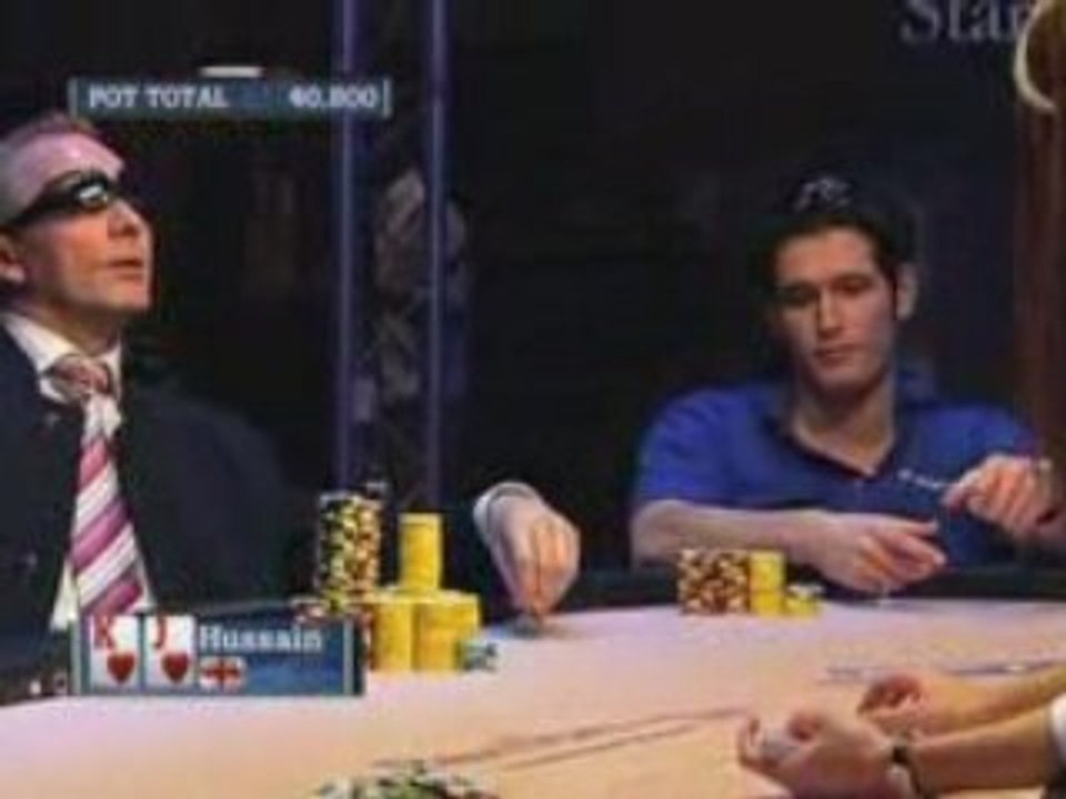 Poker EPT 2 Monte Carlo Hussain raises pre flop and wins