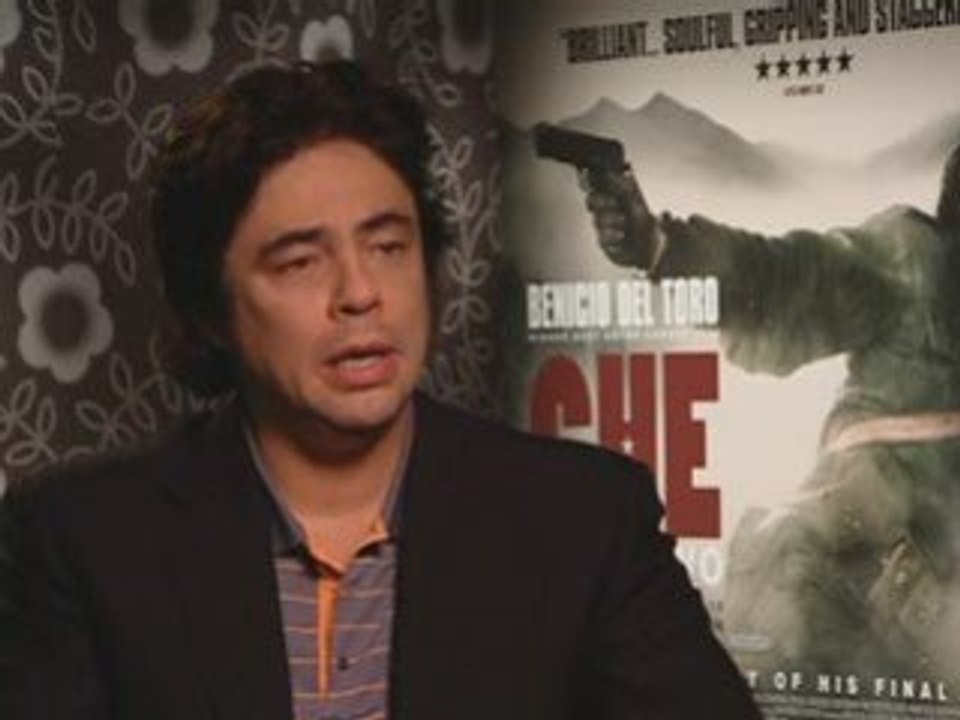 Why did Benicio walk out of Che interview?