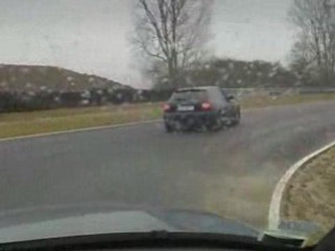 Popof et Stef en RS4 sur le circuit de Clastres (02)