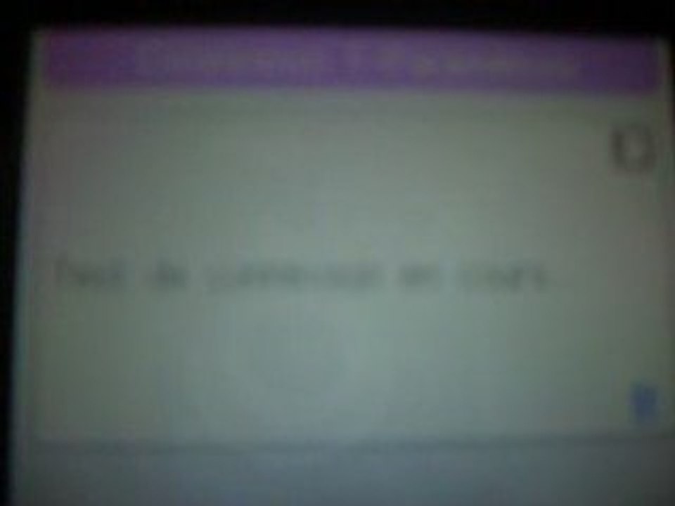 Probleme WI-FI Nintendo DS