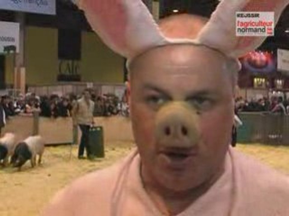 Noël Jamet, champion du monde du cri du cochon