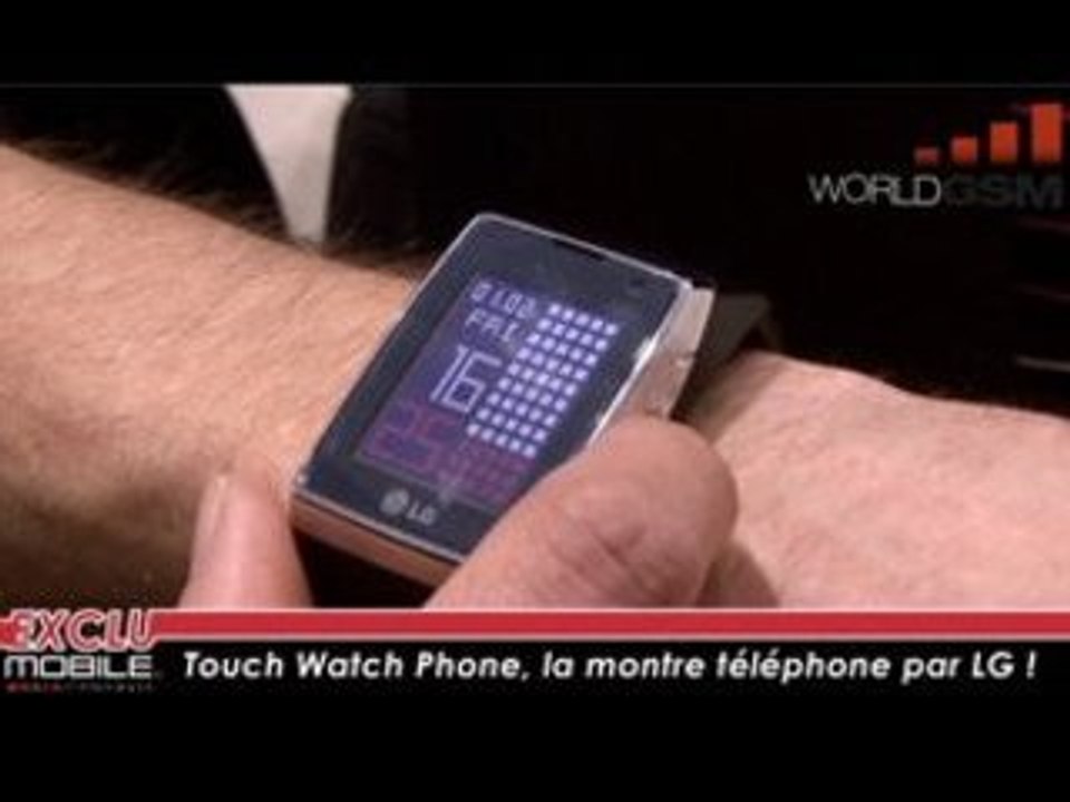 WORLDGSM : MWC de Barcelone, LG Touch Watch Phone