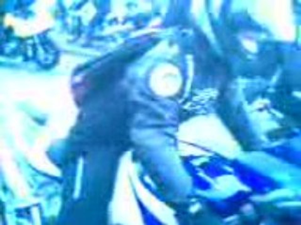 un arrivage de motard qui vienne voir la course du touquet